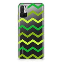Xiaomi Redmi Note 10/10T 5G | Poco M3 Pro | TPU bumper | Zigzag Groen