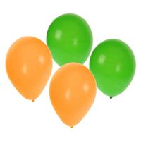 Shoppartners Party Ballonnen - Kleurenmix - geel en groen - 100x stuks - 27 cm - Versiering