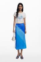 Tie-Dye midi-rok - BLUE - XL