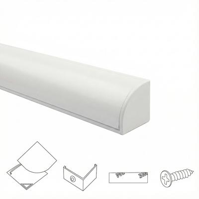 Ledstrip profiel hoek in wit - slim line - compleet inclusief afdekkap 2 meter