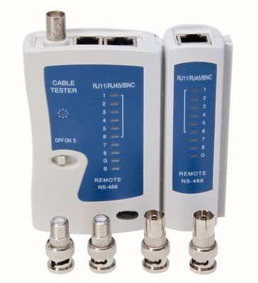 Kopp kabeltester -3 in 1- RJ11/RJ45/coax