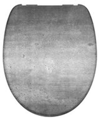 Duroplast WC-bril INDUSTRIAL GREY met soft-close