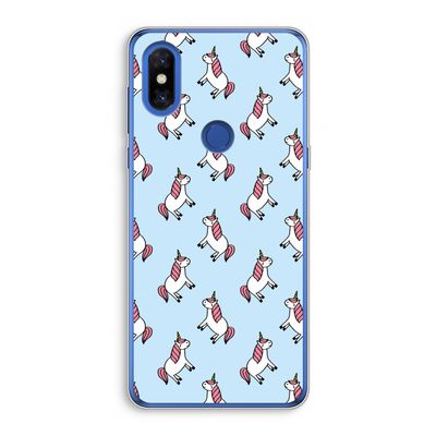 Eenhoorns overal: Xiaomi Mi Mix 3 Transparant Hoesje