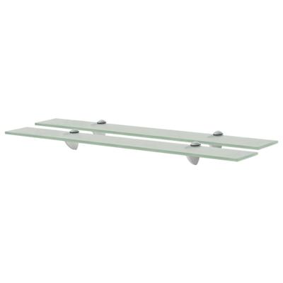 Schappen zwevend 2 st 70x10 cm 8 mm glas