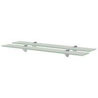 Schappen zwevend 2 st 70x10 cm 8 mm glas