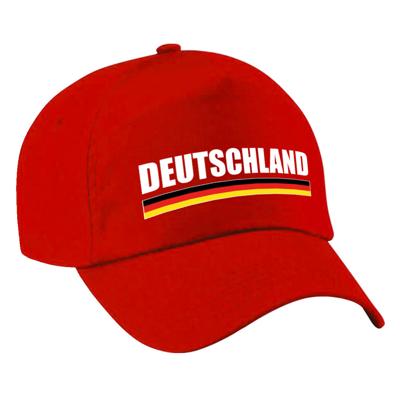 Duitsland / deutschland landen petje - baseball cap - rood - volwassenen - supporters