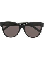 Saint Laurent Eyewear lunettes de soleil à monture papillon - Noir