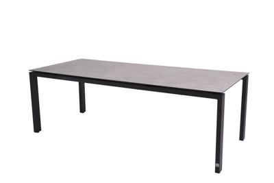 Goa Tafelframe Antracite met HPL Light Grey tafelblad 220 x 95 cm - 4so