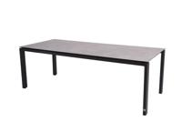 Goa Tafelframe Antracite met HPL Light Grey tafelblad 220 x 95 cm - 4so