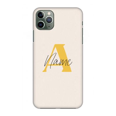 Amber Script: Volledig geprint iPhone 11 Pro Max Hoesje