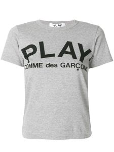 Comme Des Garçons Play t-shirt à logo imprimé - Gris