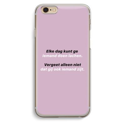 gij zijt ook iemand: iPhone 6 / 6S Transparant Hoesje