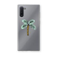 Palmboom: Samsung Galaxy Note 10 Transparant Hoesje - thumbnail