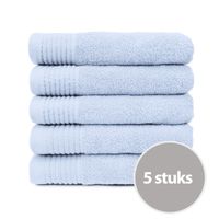 The One Badhanddoek 450 gram 70x140 cm Licht blauw (5 stuks) - thumbnail