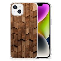 Stevig Telefoonhoesje voor iPhone 14 Wooden Cubes