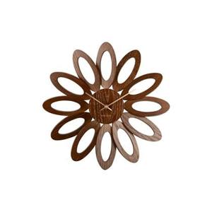 Karlsson - Wall clock Fiore dark wood veneer