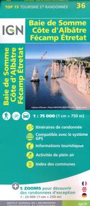 Fietskaart - Wandelkaart 36 Baie De Somme - Cote d'Albatre - Fecamp - Etretat - Normandië | IGN - Institut Géographique National