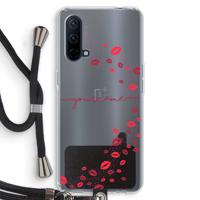 Kusjes: OnePlus Nord CE 5G Transparant Hoesje met koord - thumbnail
