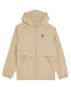 Lyle & Scott zomerjas jongens - Stone beige - capuchon