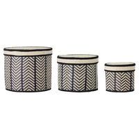 Bloomingville Mand Islim Zwart 16 x 18 x 18 - thumbnail