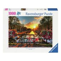 Ravensburger legpuzzel fietsen in amsterdam, 1000st.