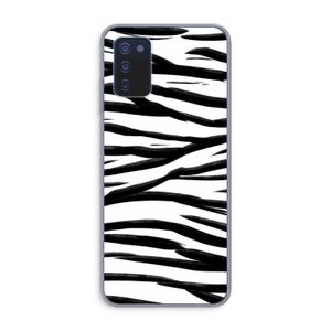 Zebra pattern: Samsung Galaxy A03s Transparant Hoesje