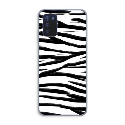 Zebra pattern: Samsung Galaxy A03s Transparant Hoesje