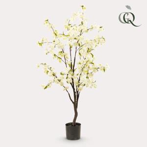 Kunstplant - Kersenbloesem - Wit - 135cm