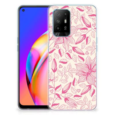 OPPO A94 5G | Reno5 Z | TPU Case | Pink Flowers
