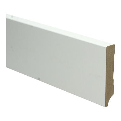 MDF Moderne plint 90x18 voorgelakt RAL9010 - lengte 240cm