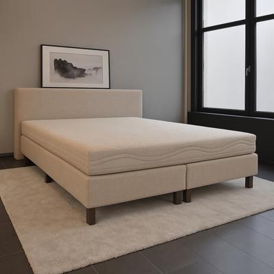 2dekans Boxspring Student 140 x 200 Beige - Incl. Pocketvering Koudschuim Matras 23 cm