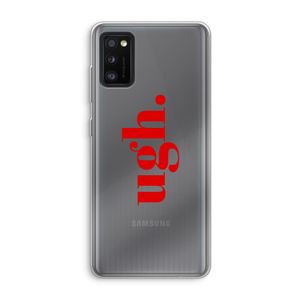 Ugh: Samsung Galaxy A41 Transparant Hoesje
