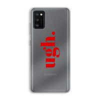Ugh: Samsung Galaxy A41 Transparant Hoesje