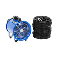 Bouwventilator - 2700 m³/h - Ø 280 mm - 10 m slang
