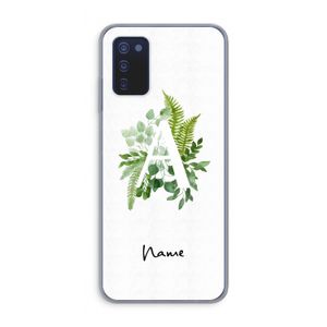 Green Brush: Samsung Galaxy A03s Transparant Hoesje