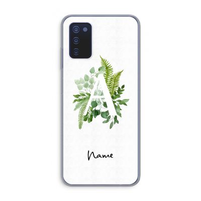 Green Brush: Samsung Galaxy A03s Transparant Hoesje