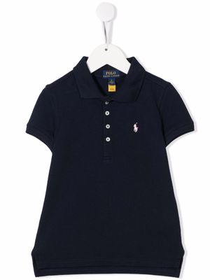POLO RALPH LAUREN KIDS polo à logo brodé - Bleu