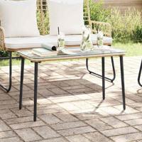 Tuinstafel Natuurlijk 80 x 40 x 45 cm Poly riet Tuinstafel Natuurlijk 80 x 40 x 45 cm Poly riet