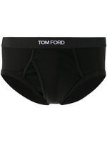 TOM FORD slip à taille à logo - Noir