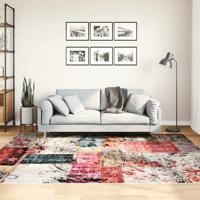VidaXL Vloerkleed wasbaar anti-slip patchwork 160x230 cm meerkleurig