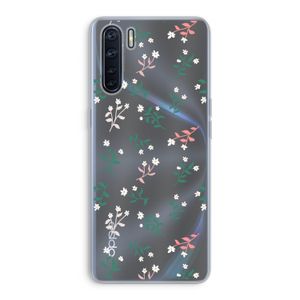 Small white flowers: Oppo A91 Transparant Hoesje