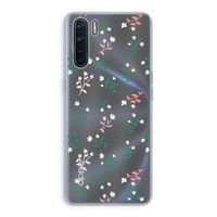 Small white flowers: Oppo A91 Transparant Hoesje