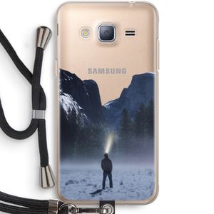 Wanderlust: Samsung Galaxy J3 (2016) Transparant Hoesje met koord