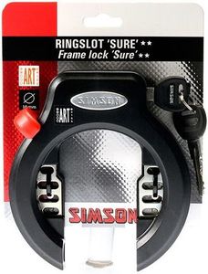 Simson 5320855 fietsslot Zwart 145 mm Ringslot