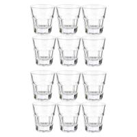 Vivalto shotglaasjes - 12x stuks - glas - transparant - 40 ml - borrelglazen - thumbnail