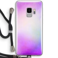 Clouds pastel: Samsung Galaxy S9 Transparant Hoesje met koord