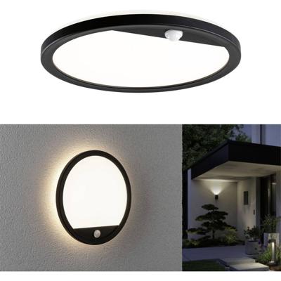 Paulmann Lamina PIR 94664 LED-buitenlamp met bewegingsmelder (wand) LED 15 W Zwart