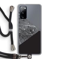 Combinatie marmer: Samsung Galaxy S20 FE / S20 FE 5G Transparant Hoesje met koord
