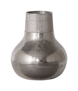 BePureHome Vaas 'Metal' 36cm, kleur Zilver