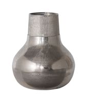 BePureHome Vaas 'Metal' 36cm, kleur Zilver